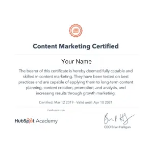 Advanced Digital Marketing Course In Faridabad 104 Content Marketing Certification- By Hubspot Academy