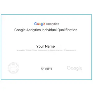 Advanced Digital Marketing Course In Faridabad 113 Google Analytics IQ Certificate