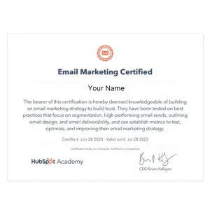Advanced Digital Marketing Course In Faridabad 111 HubSpot Email Marketing Certification