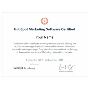 Advanced Digital Marketing Course In Faridabad 110 HubSpot Marketing Software Certificate