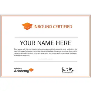 Advanced Digital Marketing Course In Faridabad 109 Inbound marketing certificate- By Hubspot Academy
