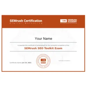 Advanced Digital Marketing Course In Faridabad 107 SEMRUSh-SEO-Toolkit-Certification